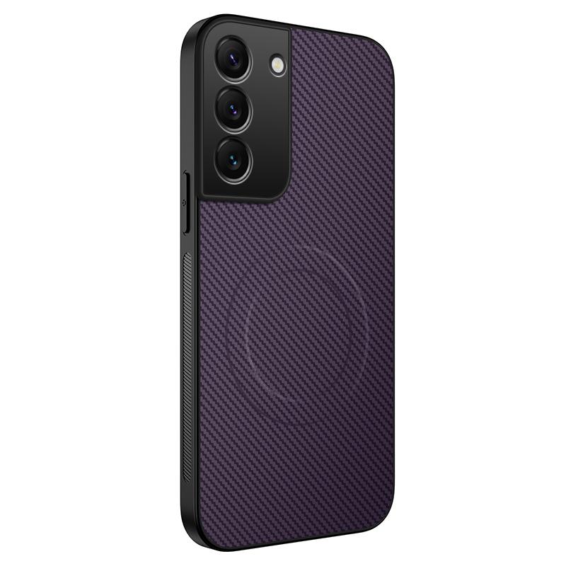 

Магнитный чехол из углеродного волокна для Samsung Galaxy S25 Edge S24 Ultra S23 FE S22 S21 Plus S20 FE Противоударная бамперная крышка S25 Plus Galaxy S23 Ultra