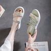 Fashion Pearl Women's Sandals Platform Rhinestones Luxury Ladies Shoes Summer Korea Designer The Best 2025 Anti Slip Hot Low Price Shoe