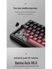 In Stock Three-Mode Wireless Mechanical Keyboard with Wired/Bluetooth Options, Color Blocking, Knob, Hot-swappable Keys, and Side Engravings
