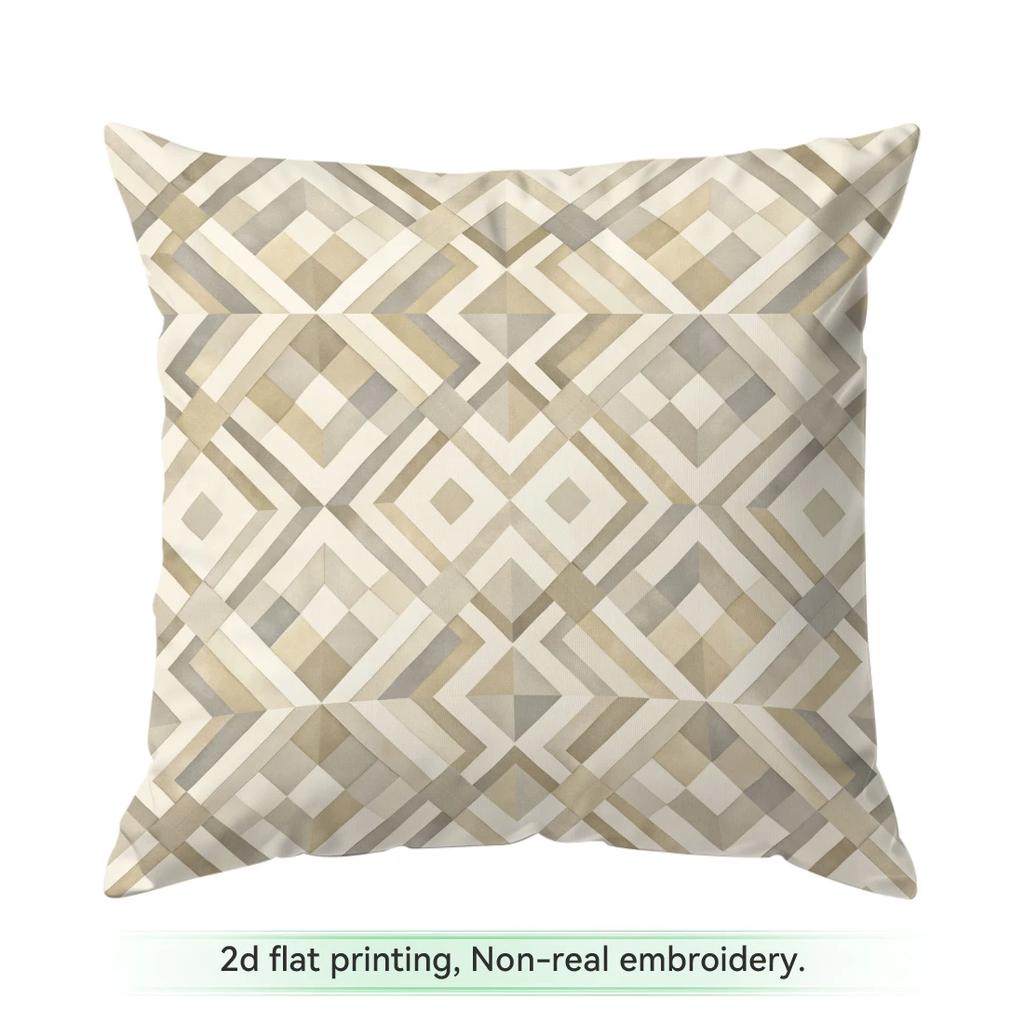 1pcs/4pcs Bohemian Light Brown Leaf Cushions Pillowcase Polyester Cushion Cover Throw Pillow Pillowcover Home Car Sofa Decor