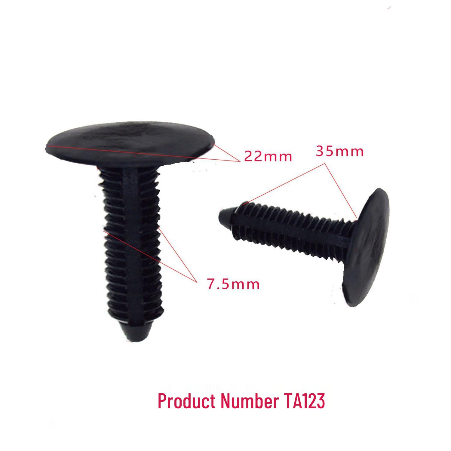 

Car Roof Lining Trim Panel Fixing Clip, 7mm Hole, Decorative Matching Buckle 10000 pack