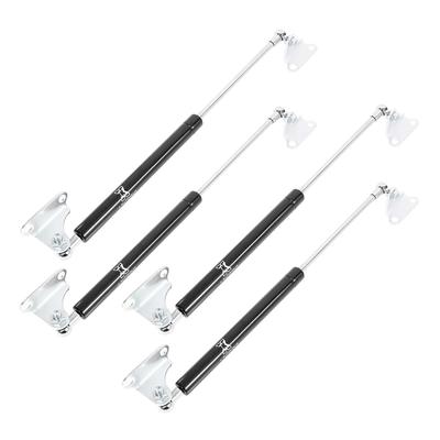 X AUTOHAUX Gas Gasdämpfer für Möbelhub Autohaube Last für Universelle Gasdruckfeder Haubendämpfer für Wand Motorrad Montagehalterungen und Schwarzes Paket