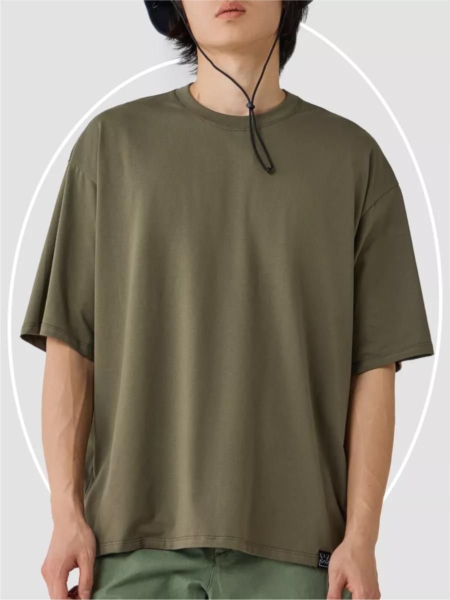 Oversized solid y2k cotton T-shirt 3XL