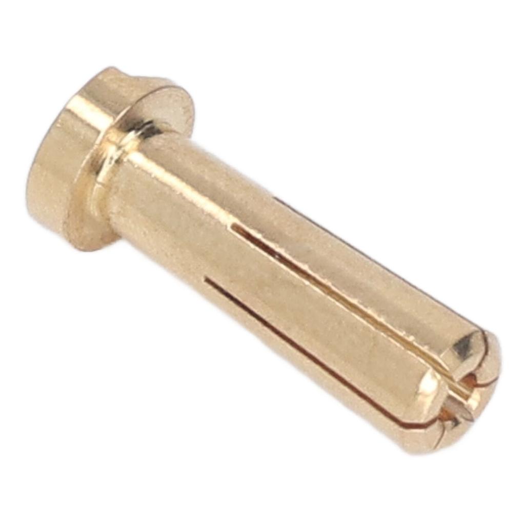 50 Pcs 5mm Battery Connector Plug 5mm Brass High Hardness RC Battery ESC Motor Connector
