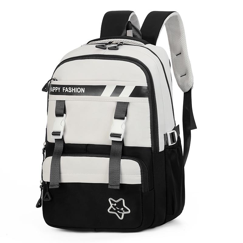 

Minimalist Style Backpack Outdoor Leisure Travel Bag Large Schoolbag Capacity чёрный