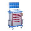 ABS Multifunctional Anesthesia and Infusion Emergency Cart with Five Drawers