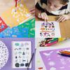 Kids Drawing Stencils Set: 20 pcs Large Plastic Templates with 300+ Patterns for Painting - Creative Gift for Girls & Boys