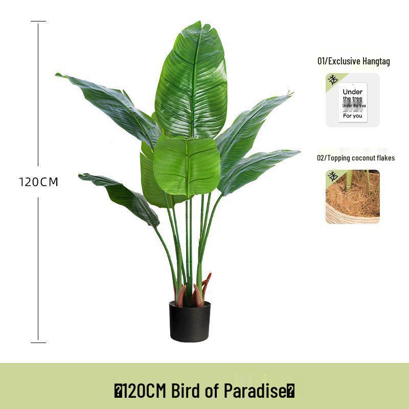 Bird of Paradise Indoor Artificial Floor Plant - Luxurious Bionic Greenery Decor for Living Room