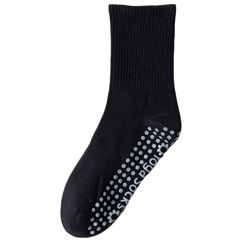 Yoga Socks Non-Slip Pure Cotton Boneless Tube Socks Pilates Indoor Fitness With Shark Pants Stockings