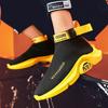 New Men Breathable Knit Casual Sock Shoes Spring Summer Flat Skate Sport Shoes Young Man Slip-on Sneaker