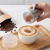2Pcs Steel Powder Shaker Canister with Comfort Handle and Lid for Even Distribution of Sugar Cocoa Seasoning Dispenser