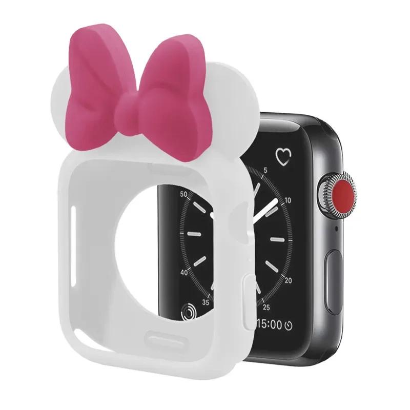 Weiche Silikonhüllen für Apple Watch 11 10 9 8 7 46mm 45mm 41 42mm Mädchen Cartoon CUTE Schutz für iWatch 6 Se 44mm 40mm