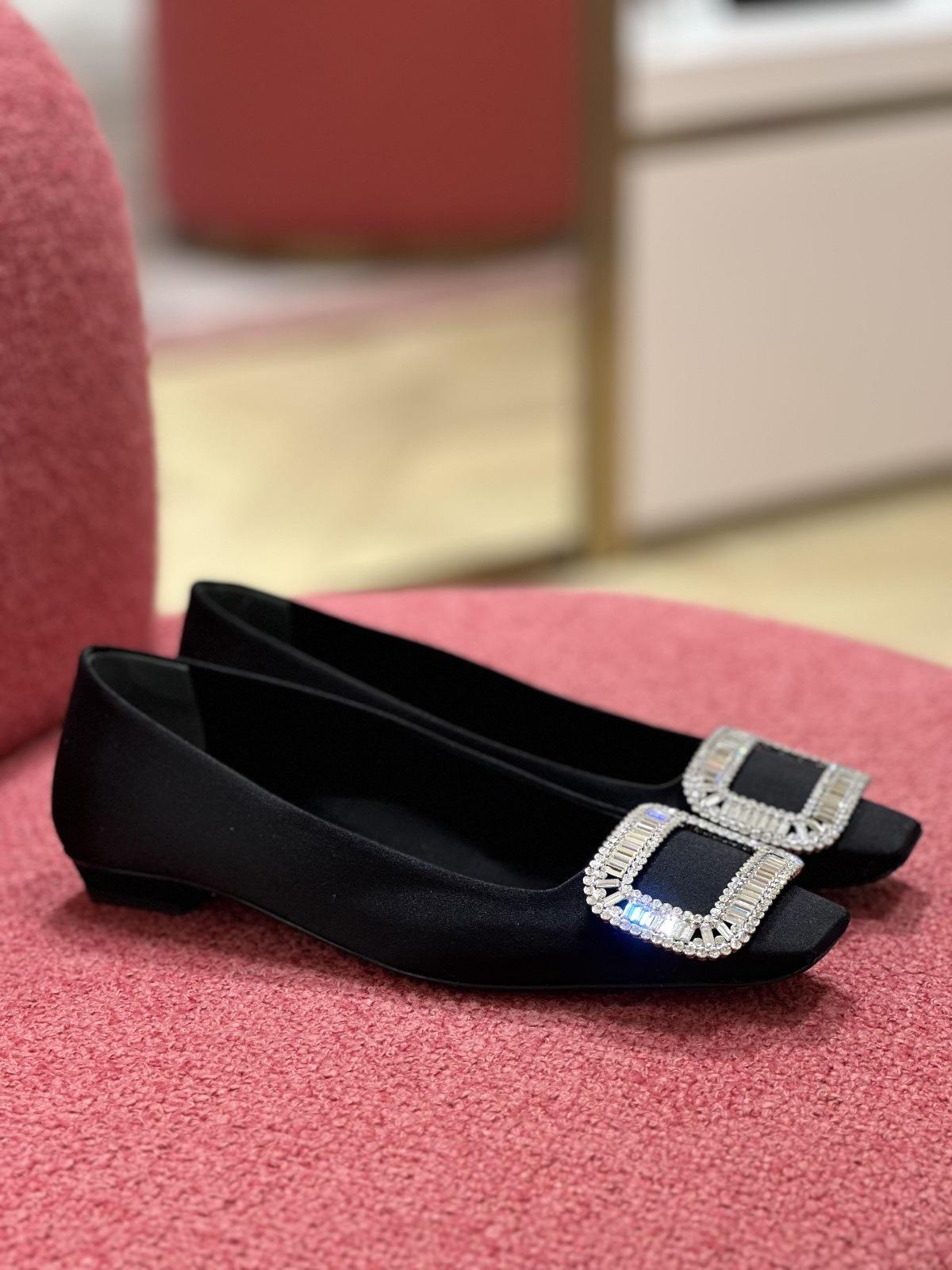 

Sheepskin version~ temperament rhinestone square buckle genuine leather Mary Jane shoes women s French beautiful small heels soft sole single sh 40
