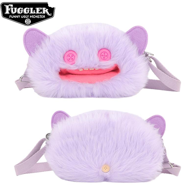 Fugglers Plushies Crossbody Bag Fuggler Mr Buttons Screech Black Monster Stuffed Plush Shoulder Bag Birthday Doll Gifts