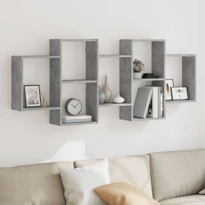 VidaXL Étagère murale gris béton 159x18x65 cm bois d'ingénierie 853212