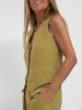 Hot Selling New Fashion Vest Long Pants Patchwork Cotton Linen Casual Set