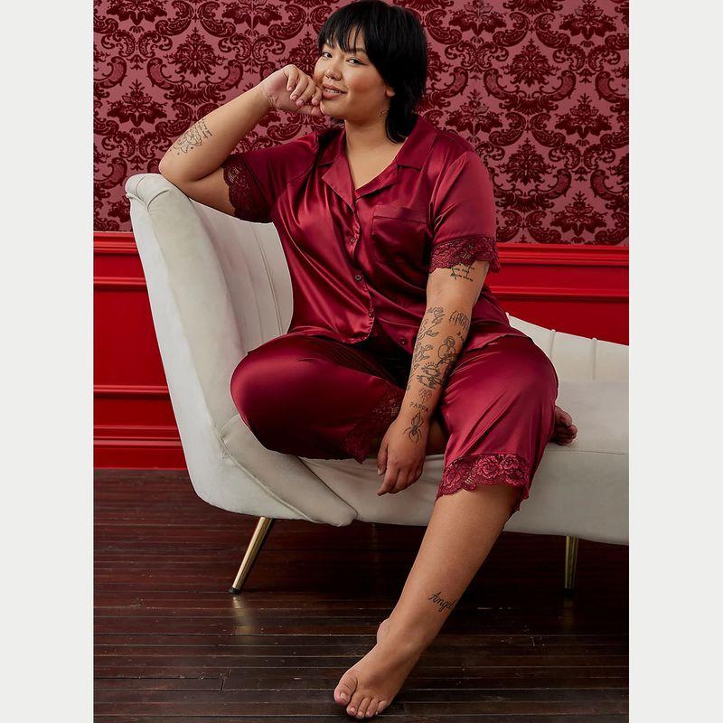 Summer Silk Pajamas Women's Clothing Summer Thin Ice Silk Short Sleeve Homewear Summer Artificial Silk Plus Size Single Blouse