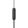 Sony WI-C100 Wireless Earbuds, Bluetooth Compatible, 25-Hour Battery Life, IPX4 Water Resistant, DSEE Compatible, Black, WI-C100 BZ, Small