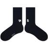 SNOOZY Bichon Puppy Embroidered Socks (Dark Navy)