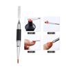 Double Head Nail Art Gel Brush Black Pen Picker 2 IN 1 Design UV Gel Brush Spatula Acrylic Nail Extension Gel Manicure Tools