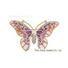 Elegant Enamel Butterfly Brooch: Versatile Accessory for Suits, Coats, Corsages, & Cheongsams.