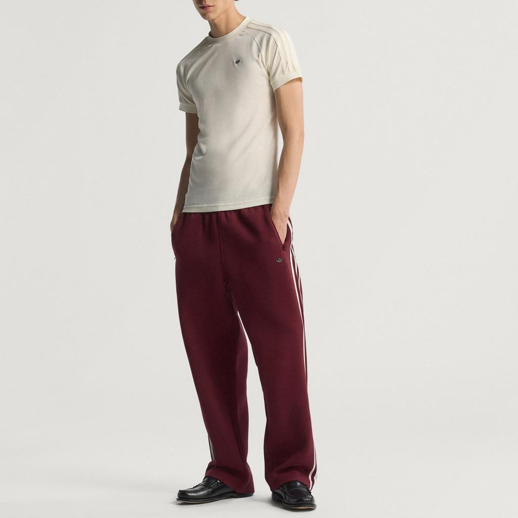 Adidas Originals Logo Slim Fit Crew Neck Short Sleeve T-Shirt Men tops Off-White JY3945