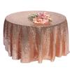 Sequin Tablecloth Party Glitter Round Table Cloth Cover For Events Wedding Party Christmas Decoration Rose Gold Silver