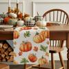 Fall Pumpkin Maple Leaf Table Runner Dresser Scarf Table Decor Farmhouse Kitchen Dining Table Runner Thanksgiving Decorations