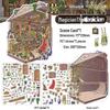 Infeel.Me My Little House 3D Scenery Stickers - Miniature Two-Layer Quiet Book Series