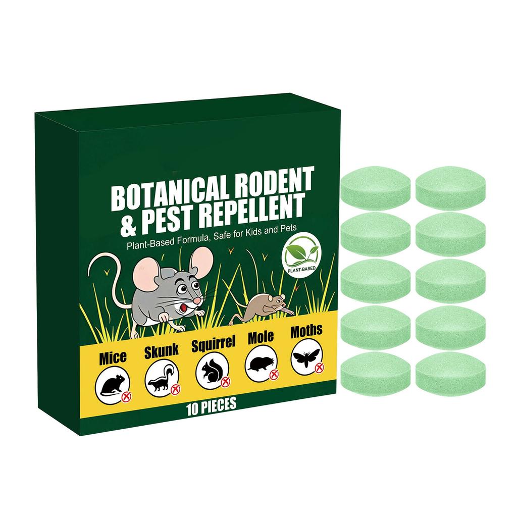 Botanical Rodent and Pest Repellent Plant Based Formula Safe for Kids and Pets Indoor Outdoor Use 10 Pieces