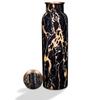 Copper Water Bottle 1 Litre 100% Leak Proof, Office, Gym Bottle, Modern Tamba Bottle for Adults (Black Natural Marble)