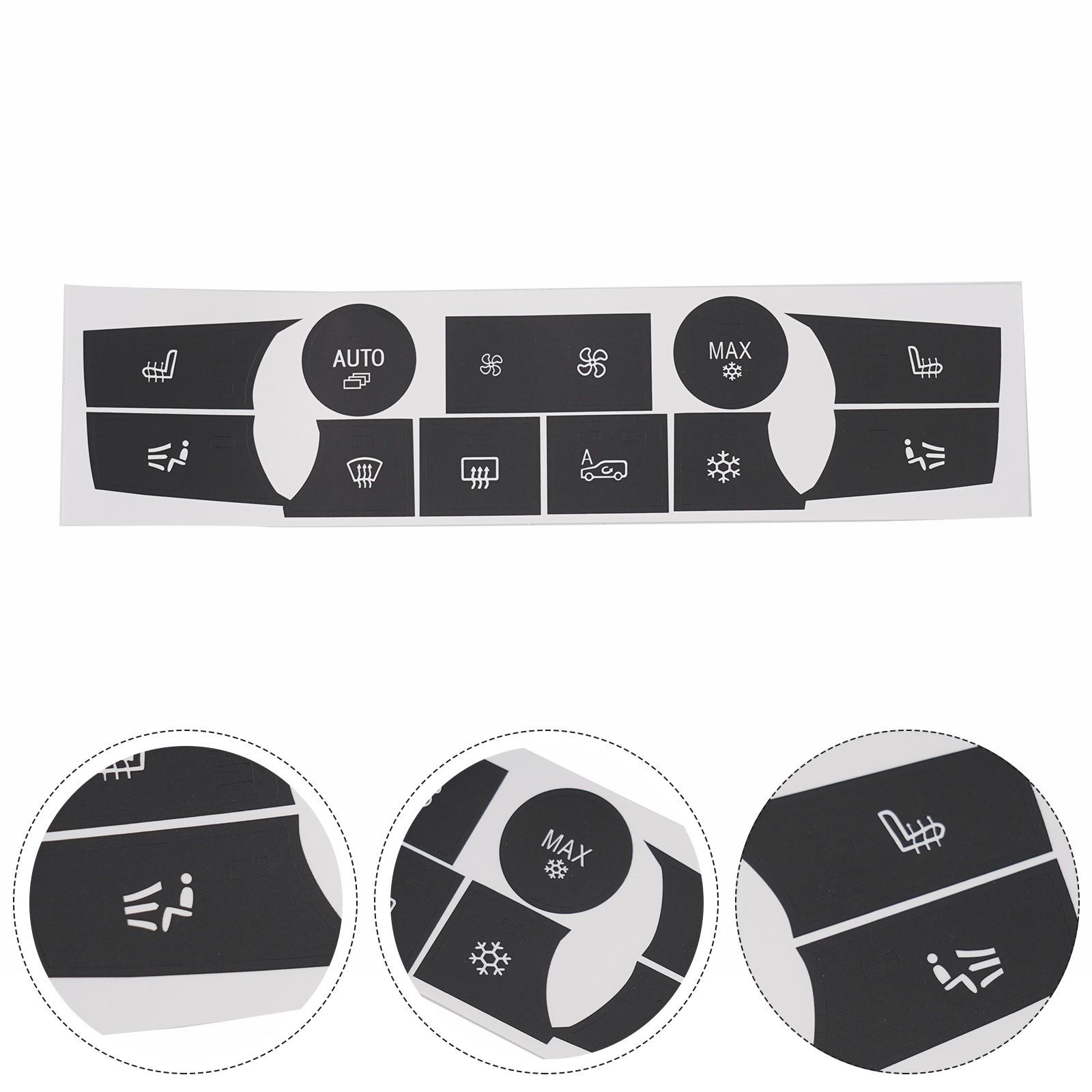 

1Set Button Knob Sticker Repair Sticker 50*200mm Black