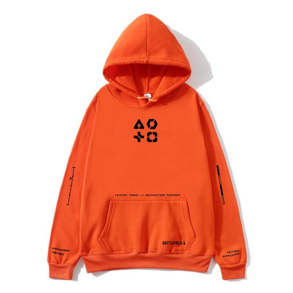 

Battlefield 6 Game Graphic Hoodies Fleece Long Sleeve Sweatshirts Casual Unisex Streetwear Printing Clothing XS