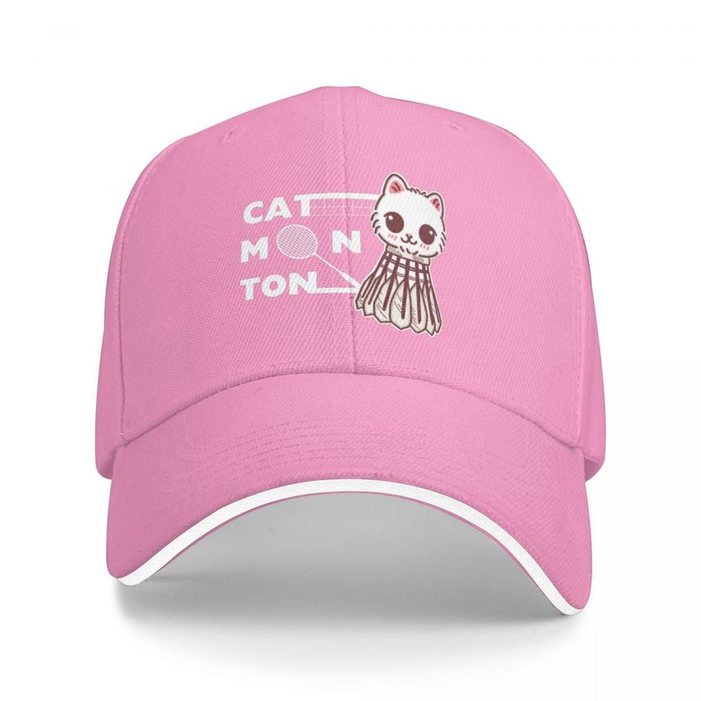 Baseball Caps Funny Badminton Cat Cute Graphic Men Women Outdoor Spring Caps