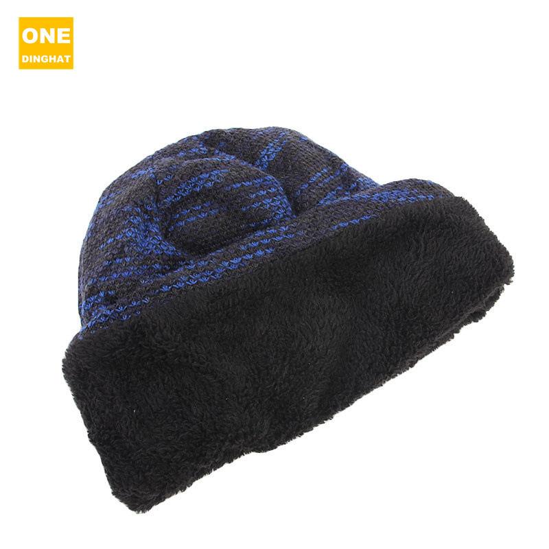 Men'S And Women'S Winter Cotton Pullover Hats, Double-Layer Fleece Ear Caps, Stacking Long Hats Tm-123