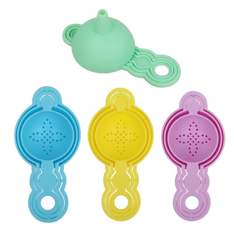 Multifunctional Filter Kitchen Household Oil Pouring Creative Egg White Funnel Set
