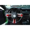 Rote Lenkradrahmen-Dekorverkleidung Zubehör für Ford Mustang 2009-2013