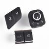 8pcs/lot Window Headlight Mirror Tailgate Fuel Door Control Switch Button For VW Passat B6 3C0962125B 5ND959565B 5ND941431A