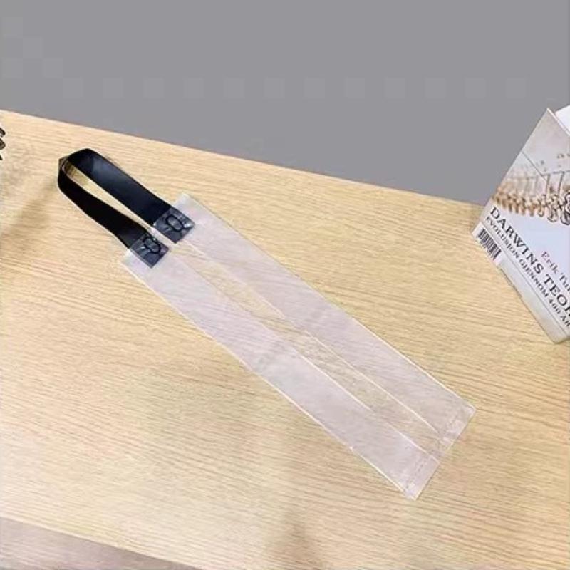 Friendly Transparent Plastic Bags Champagne Carbonated Beverage Packaging Sack Single Double Red Wine Gift Pouch Picnic Camping Barbecue Wine Bag