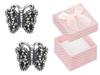 Silver Stud Earrings Pegasus for Girls Rhodium Plated Enamel Studs