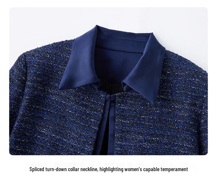 Spring 2025: Chic OL Style Two-Piece Set - Short Jacket & Midi Skirt