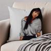 BBeabadoobee Cushion Cover Pillowcase Antidustmite Invisible Zipper Short Plush Sofa Cushion