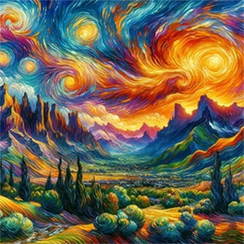 DIY Diamond Painting Sunflower Van Gogh Cross Stitch Kit Mosaic Art Diamond Painting Full Circle/Square Diamond Home Decoration