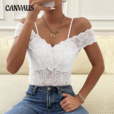 Summer Women's Lace Jumpsuit Spice Girl Style Sleeveless Lace Halter Jumpsuit