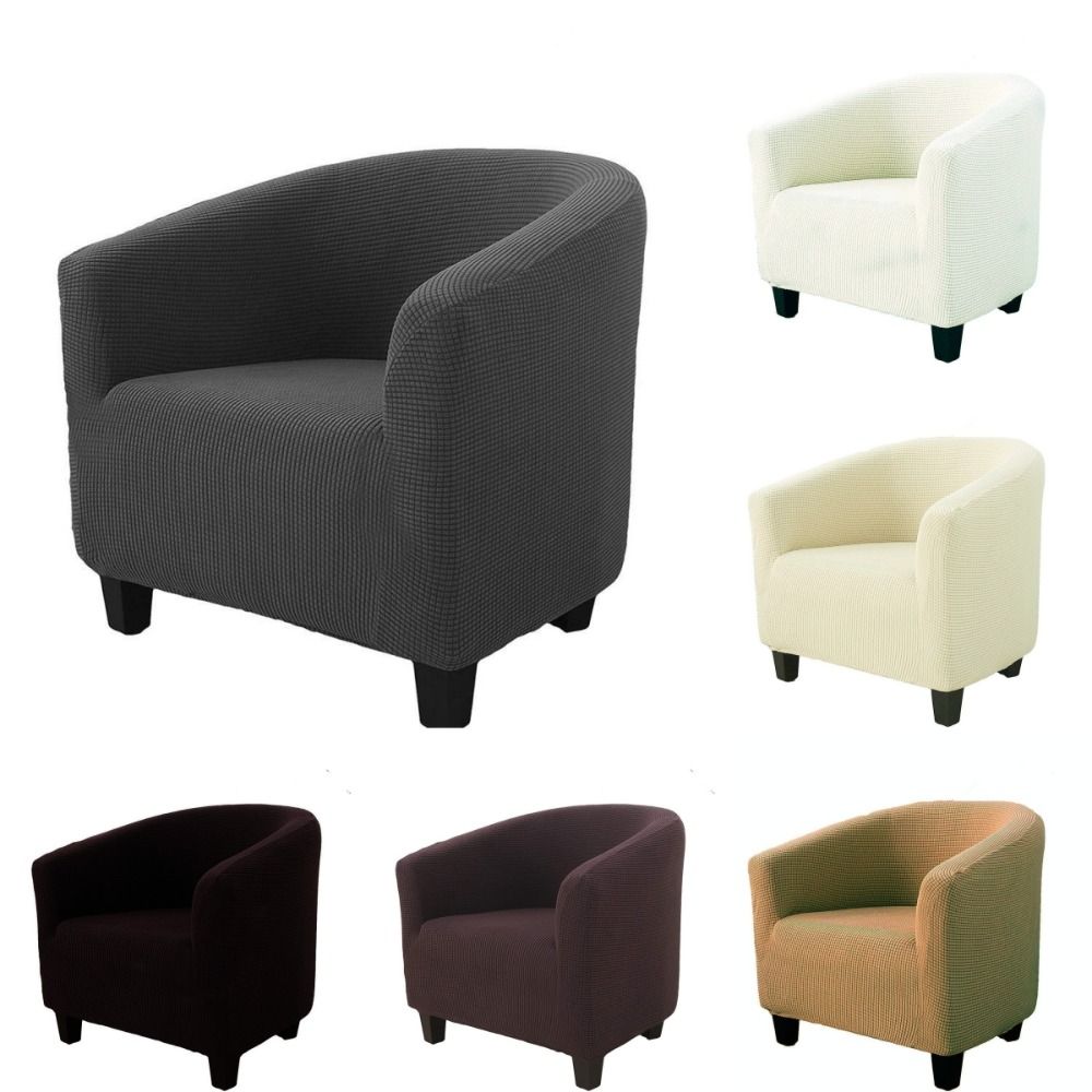 Universal Fit Single Sofa Covers Fleece Furniture Protector New Couch Slipcovers for Living Room