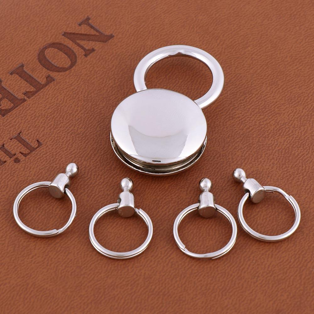 Hombre Unisex Keyring Chain On Pants Waist Clip 4 Ring Keyring Key Chain Detachable Keychain Holder