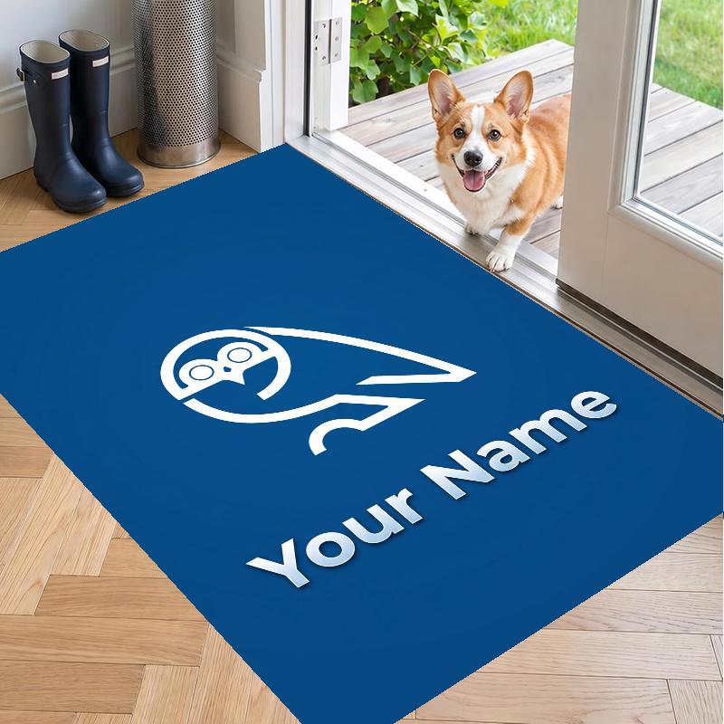 Custom Name Sheffield Wednesday Crystal Velvet Floor Rug Personalized Text Soft Carpet Home Decor