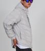 Button Seoul [Duck Down 90/10] 3M Fabric Hand Warmer Lightweight Hooded Padded Jacket (Silver Grey)