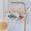 Embroidery Floral Neckline Buckle Front Ancient Hanfu Costume Fake Collar Shawl