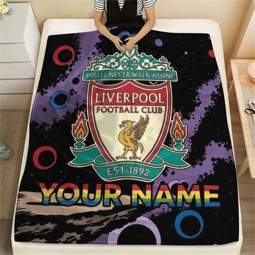 Custom Name Liverpool2 Flannel Blanket, High Quality Comfortable for All Seasons, Home Decor, Warmth and Comfort
